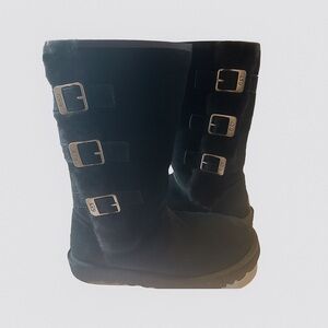 UGG KLEA BLACK CLASSIC BOOTS WITH SIDE BUCKLE  Women‎ Size 7 1111452